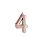 HOOTYBALLOO ROSE GOLD “4” CANDLE