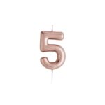 ROSE GOLD “5” CANDLE