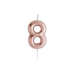 HOOTYBALOO ROSE GOLD “8” CANDLE