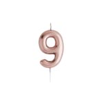 ROSE GOLD “9” CANDLE