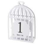 TABLE NUMBERS 1-15 LASER BIRD CAGE WHITE