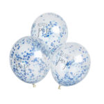READY TO POP BALLOONS BLUE CONFETTI PK5