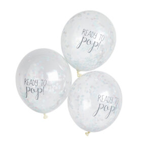 READY TO POP BALLOONS UNISX CONFETTI PK5