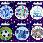 S/ELVIN BADGES BDAY BOY: ASSORTED: SEND ACCORDING TO AVAIBILITY