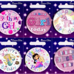 S/ELVIN BADGES BDAY GIRL : ASSORTED: SEND ACCORDING TO AVAIBILITY