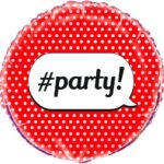 UNIQUE 18″ RED DOT PARTY FOIL BALLOON