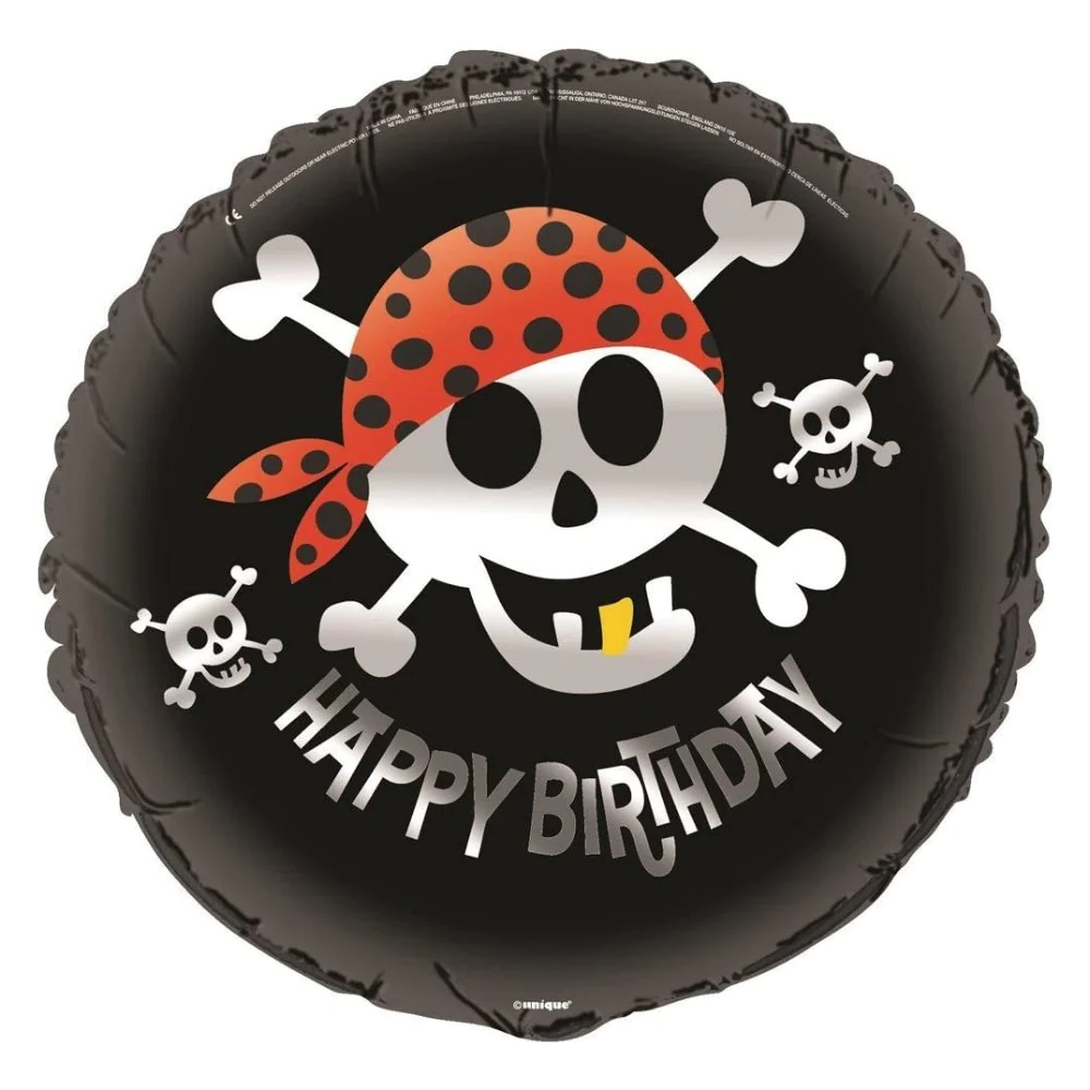 UNIQUE 18″ PIRATE HAPPY BIRTHDAY BALLOON