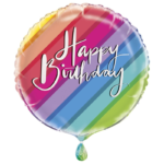 UNIQUE 18″ RAINBOW BIRTHDAY  FOIL BALLOON