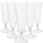 SV PLASTIC CHAMPAGNE FLUTES PK6