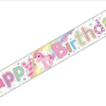 S/ELVIN HPY BDAY UNICORN BANNER