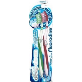 FLURODINE ACTIVE DEEP CLEAN MEDIUM TOOTHBRUSH TWIN PACK