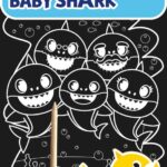 BABY SHARK SCRATCH ART SET