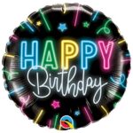 NEON GLOW BIRTHDAY 18″ FOIL