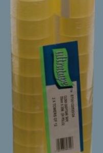 25MM X 33M ET CLEAR TAPE 2 X (12 ROLLS)
