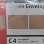 C4 BROWN ENVELOPES P/SEAL LOOSE PK250
