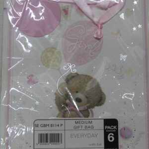 S/ELVIN MEDUIM BABY GIRL G/BAGS W/FOIL 6