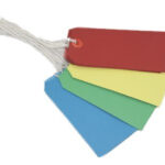 TIE-ON LABELS ASST COLOUR 60X120MM PK10