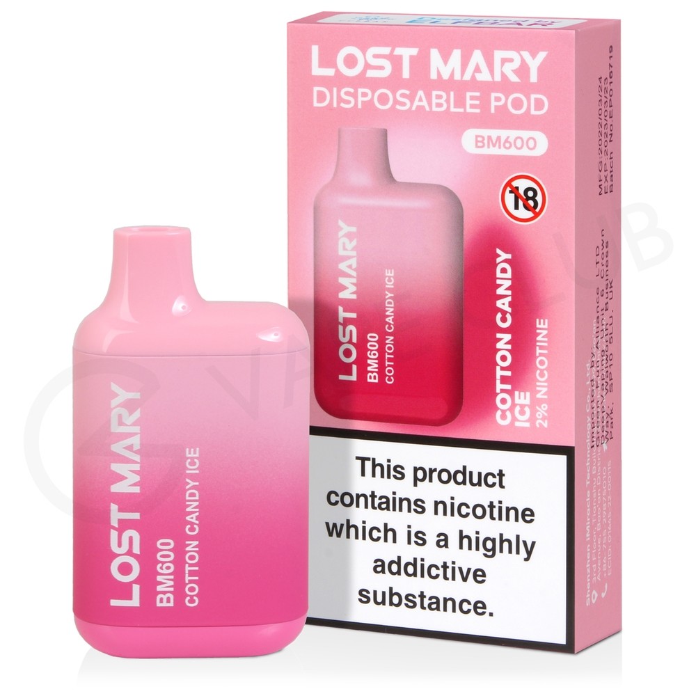 LOST MARY BM600 DISPOSABLE VAPE COTTON CANDY