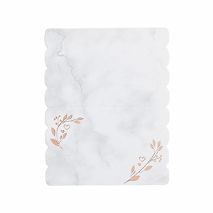 ROSE GOLD LEAF PLACE CARDS PK10