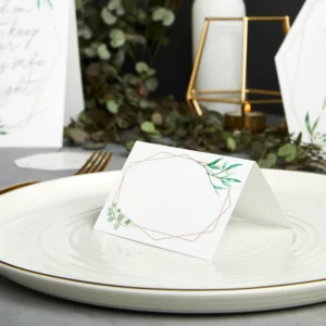 GEOMETRIC PLACE CARDS PK10