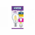 STATUS 11W=100W FILAMENT BULB WARM WHITE B22 BC