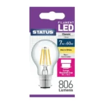 STATUS 6.5W=60W FILAMENT W/WHITE BULB B22