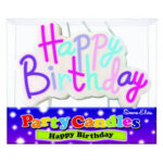 HAPPY BIRTHDAY CANDLE PINKS