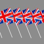 UNION JACK HAND FLAGS POLYESTER PK10