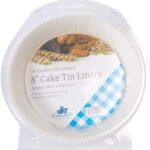 8″ CAKE TIN LINER GREASEPROOF PK50