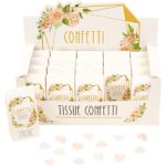 GEO FLORAL TISSUE CONFETTI PK20