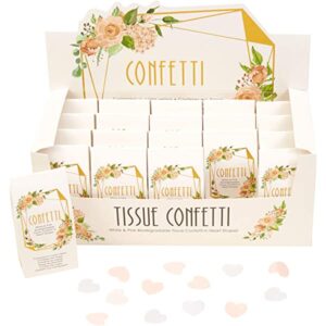 GEO FLORAL TISSUE CONFETTI PK20