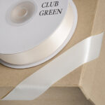 DELUXE SATIN RIBBON 15MMX25M IVORY