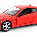 DIE CAST PULL BACK CARS IN WINDOW BOX (Maserati GranTurismo MC 2018 Red )