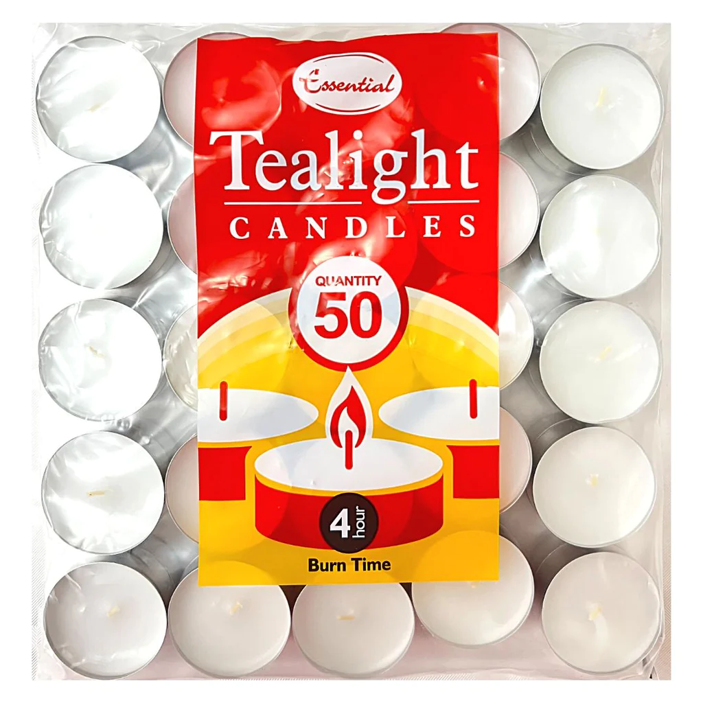 4 HOUR TEALIGHTS PK50