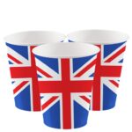 UNION JACK PAPER CUPS PK20