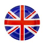 UNION JACK PAPER PLATES 23CM PK20