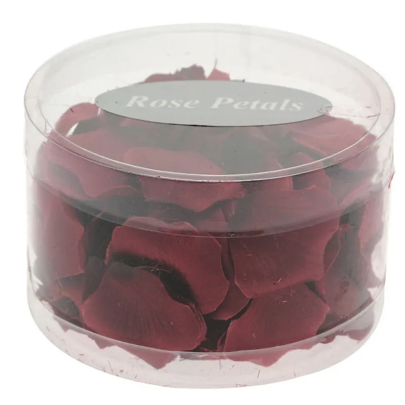 BURGUNDY ROSE PETALS 150PC IN TUB