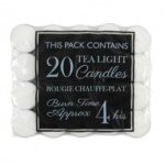 PK20 4HR PRESSED TEA LIGHTS