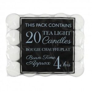 PK20 4HR PRESSED TEA LIGHTS