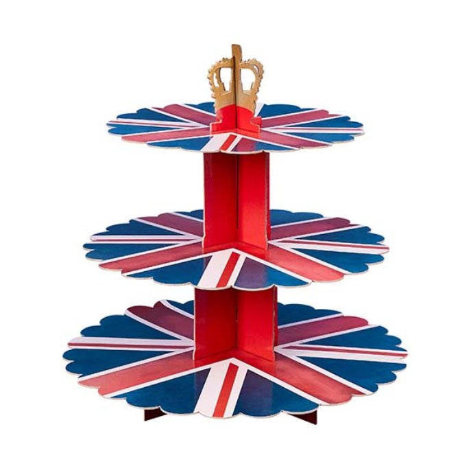 UNION JACK 3 TIER CAKE STAND