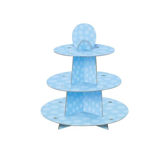 UNIQUE BABY BLUE CUPCAKE STAND