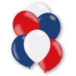 24IN RED/WHITE/BLUE BALLOONS PK3