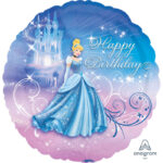 DISNEY PRINCESS 17″ CINDERELLA “HAPPY BIRTHDAY” FOIL BALLOON