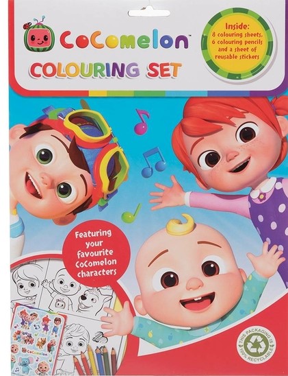 COCOMELON COLOURING SET