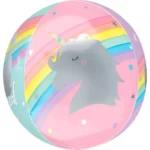 ANAGRAM 15″X 16″ UNICORN RAINBOW ORBZ BALLOON