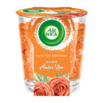 AIR WICK 105G CANDLE WARM AMBER ROSE