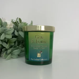 COCKTAIL CANDLE POT 9X8.5CM (Gin and Tonic)