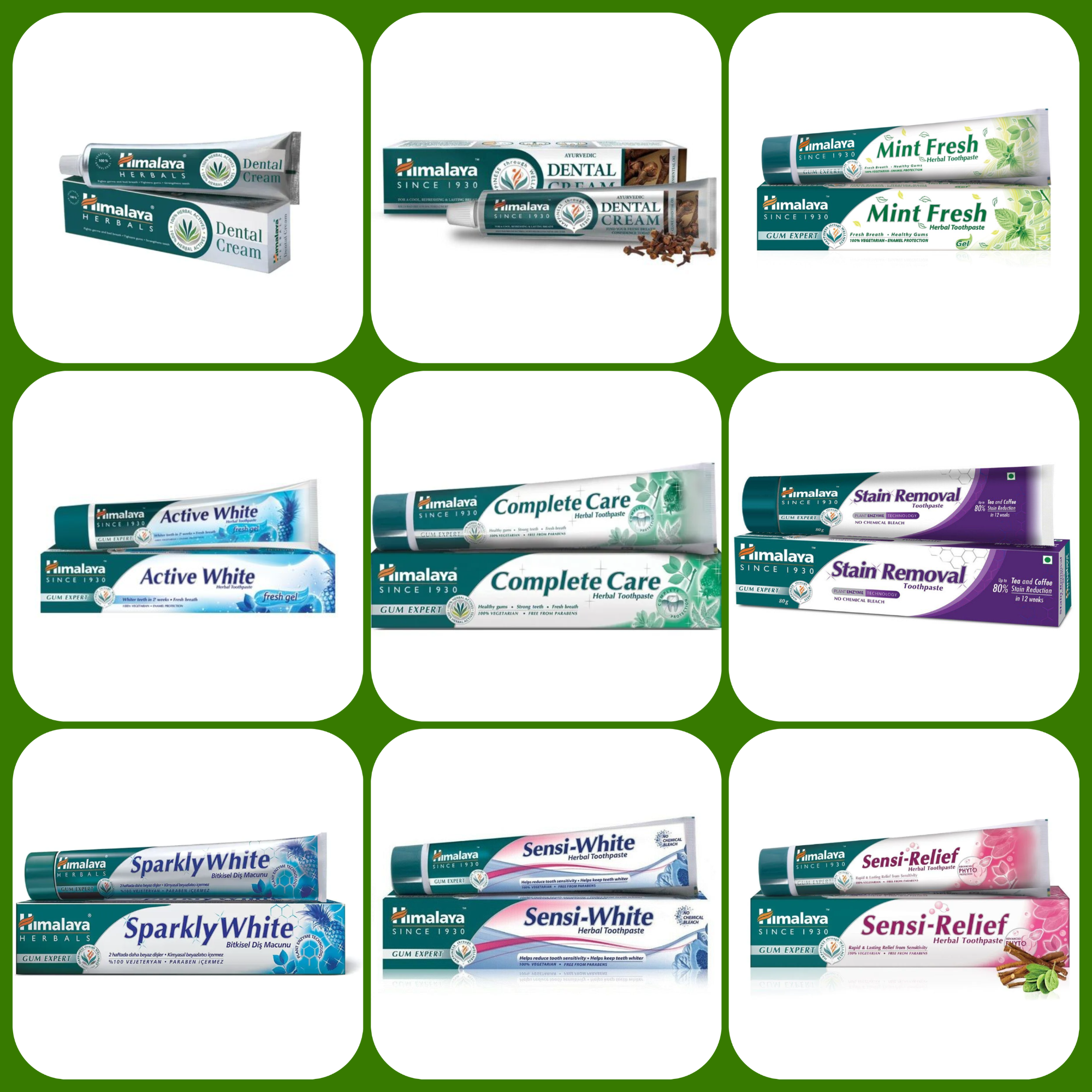 HIMALAYA TOOTHPASTE  75ML (MULTI-PACK OF 9).