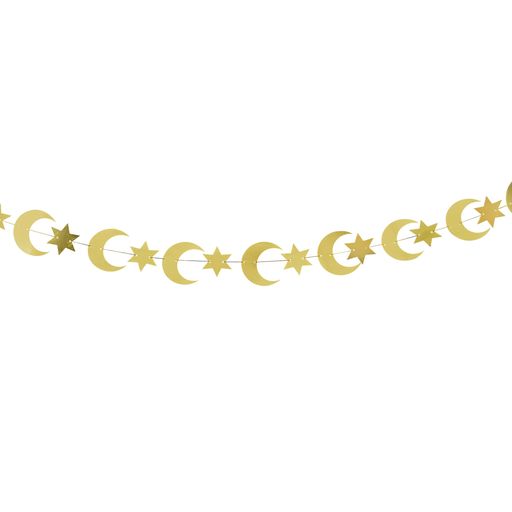 MOON & STAR GOLD CARD BANNER 4M