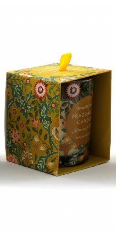 SUSSEX CANDLE POT IN OPEN BOX 8CMX10CM (Narcissus & Clover)